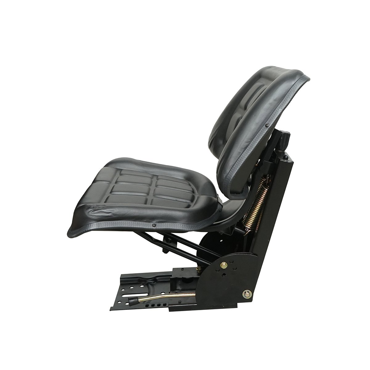 Scaun universal negru cu reglaj triplu si amortizor pentru tractor U-445